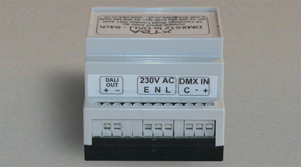 DALI to DMX - 64 channel DIN Rail